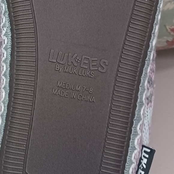 Luk-ees by Muk Luks Slippers Size Medium 7/8 - Picture 6 of 6